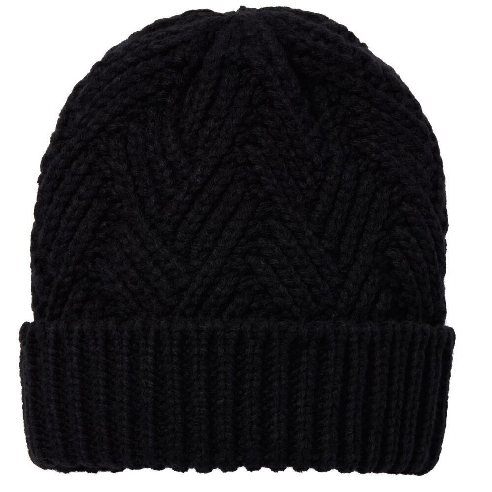 NWT Northeast Outfitters Cozy Cabin Diamond Weave Black Winter Beanie